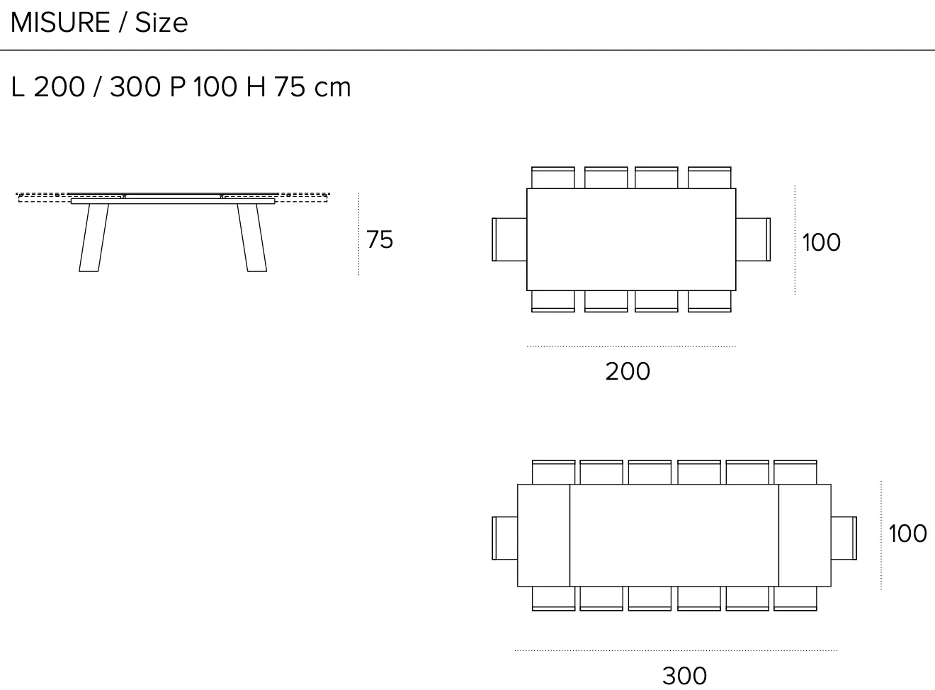 Размеры стола Target Point Crystal Plus 200 Размеры стола Target Point Crystal Plus 200